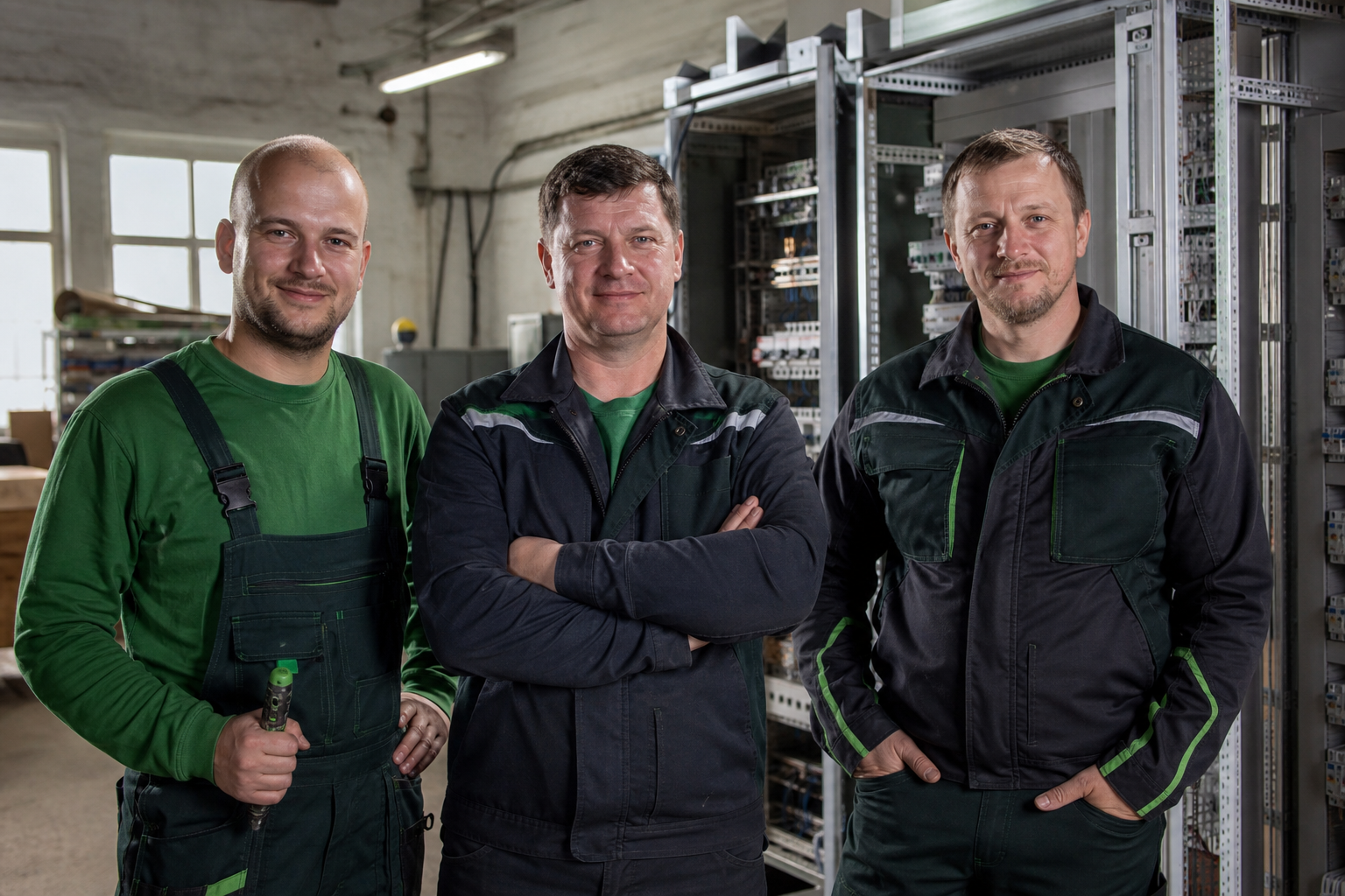 Portrét elektromontážneho tímu